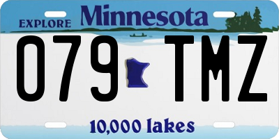 MN license plate 079TMZ