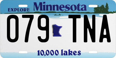 MN license plate 079TNA