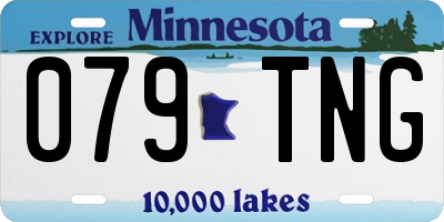 MN license plate 079TNG