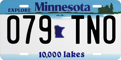 MN license plate 079TNO