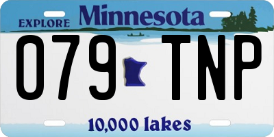 MN license plate 079TNP