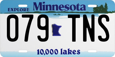MN license plate 079TNS
