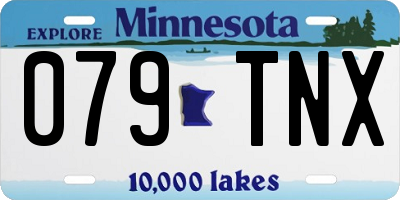 MN license plate 079TNX