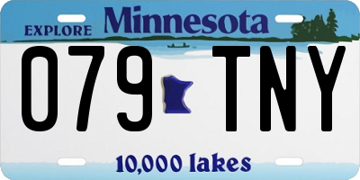 MN license plate 079TNY