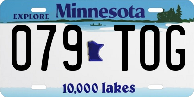 MN license plate 079TOG