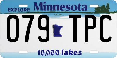 MN license plate 079TPC