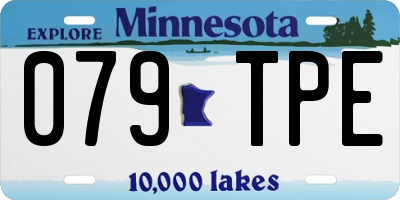 MN license plate 079TPE