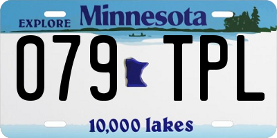 MN license plate 079TPL