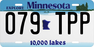 MN license plate 079TPP