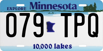 MN license plate 079TPQ