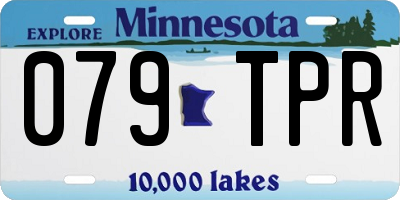 MN license plate 079TPR