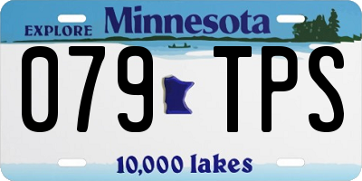 MN license plate 079TPS