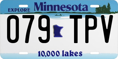 MN license plate 079TPV
