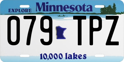 MN license plate 079TPZ