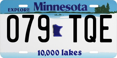 MN license plate 079TQE