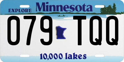MN license plate 079TQQ