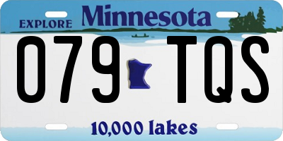MN license plate 079TQS