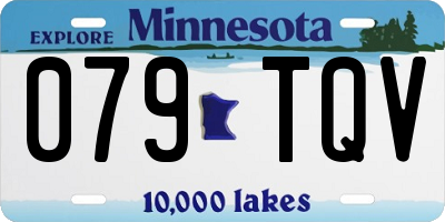 MN license plate 079TQV