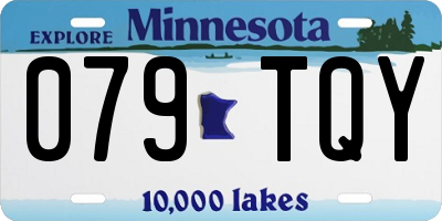 MN license plate 079TQY