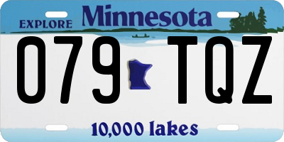 MN license plate 079TQZ