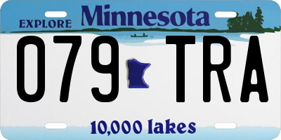MN license plate 079TRA