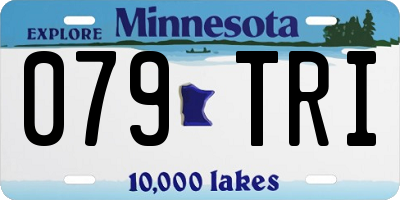MN license plate 079TRI