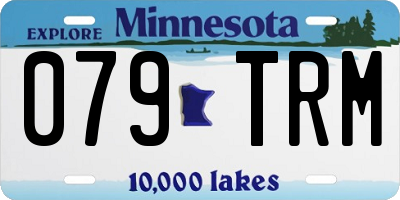 MN license plate 079TRM