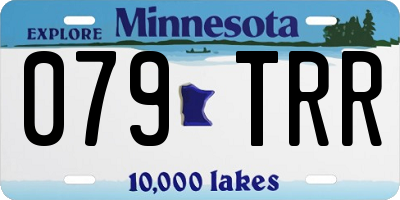 MN license plate 079TRR