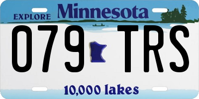 MN license plate 079TRS