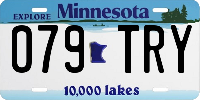 MN license plate 079TRY