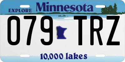 MN license plate 079TRZ