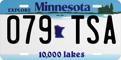 MN license plate 079TSA