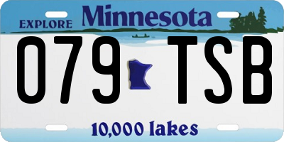 MN license plate 079TSB