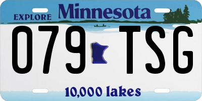 MN license plate 079TSG