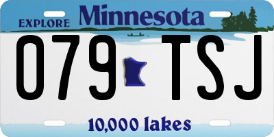 MN license plate 079TSJ