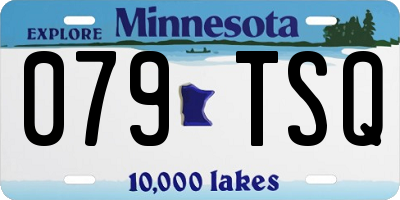 MN license plate 079TSQ