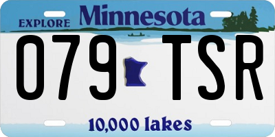 MN license plate 079TSR