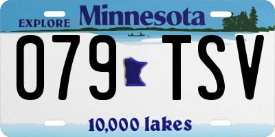 MN license plate 079TSV