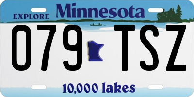 MN license plate 079TSZ