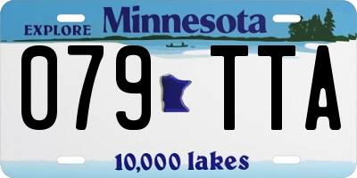 MN license plate 079TTA