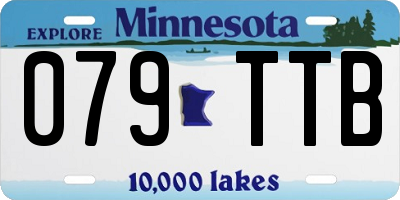 MN license plate 079TTB