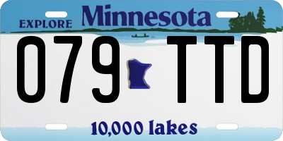 MN license plate 079TTD