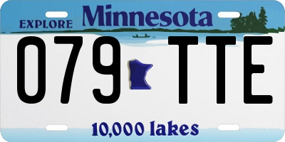 MN license plate 079TTE