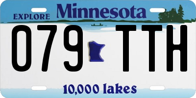MN license plate 079TTH