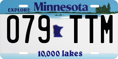 MN license plate 079TTM