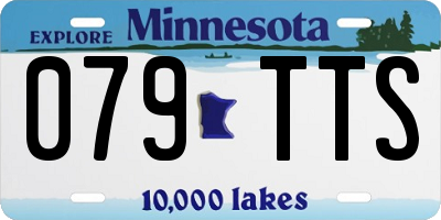 MN license plate 079TTS