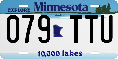 MN license plate 079TTU