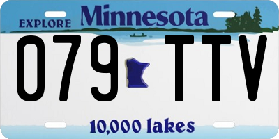 MN license plate 079TTV