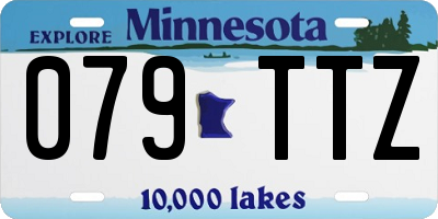 MN license plate 079TTZ