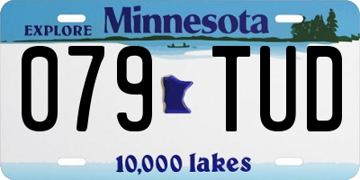 MN license plate 079TUD